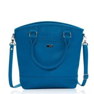 Jewell By Thirty One Paris Montreal Pebbled Crossbody Handbag- Blue